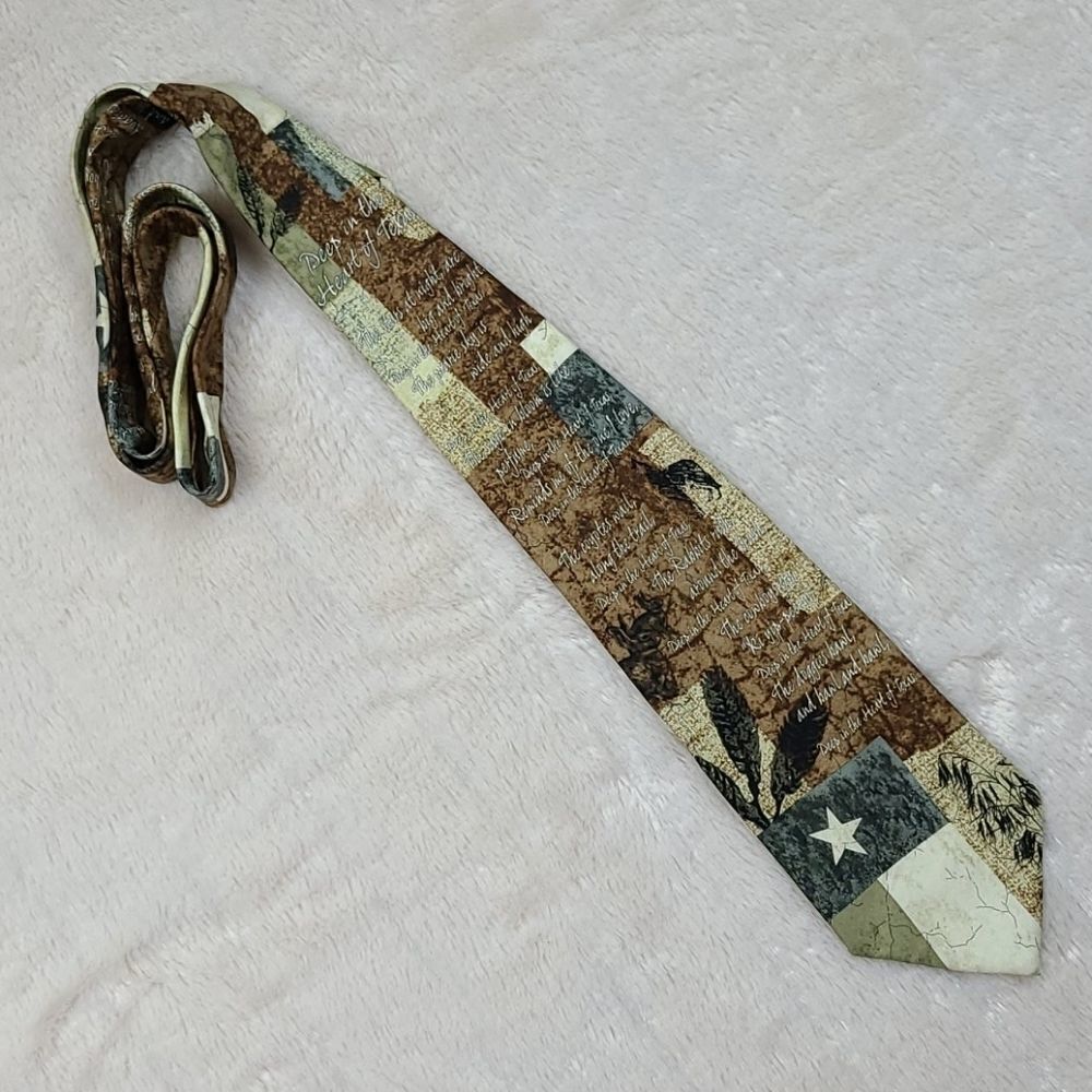 Texas Novelty Tie Silk Deep in Heart of Texas